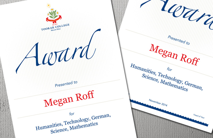 Certificates & Awards